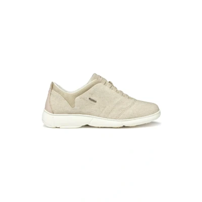 Afbeelding van Geox Sneakers laag, Dames, Maat: 39, Light taupe Leer en textiel