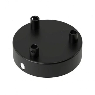 Afbeelding van Plafondkap Calex (Rond, 3 lampen, Mat zwart)