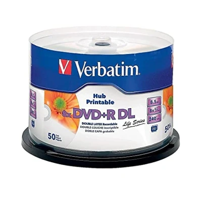 Afbeelding van Verbatim 97693 DVD+R DL disc 8.5 GB 50 stuk(s) Spindel Bedrukbaar