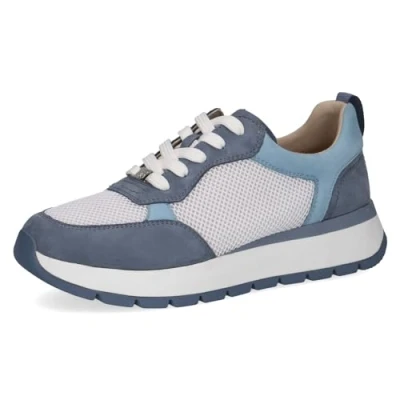 Afbeelding van Caprice Sneakers laag, Dames, Maat: 36, Blue comb Leer en imitatieleer