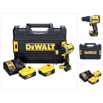 Afbeelding van DeWalt DCD 805 P2T accu klopboormachine 18 V 90 Nm borstelloos + 2x 5.0 Ah lader TSTAK
