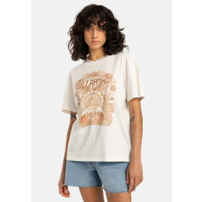 Afbeelding van Billabong Tshirt print, Dames, Maat: Small, Beige
