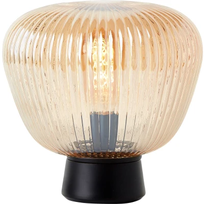 Afbeelding van Brilliant Kaizen Tafellamp Glas 1xE27 Max 40W Amber/zwart