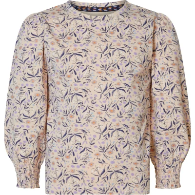 Afbeelding van Noppies Tee Jinhua long sleeve allover print Meisjes T shirt Maat 122