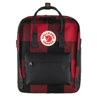 Afbeelding van Fjallraven Kånken Re Wool Rugzak 16 liter Red Black
