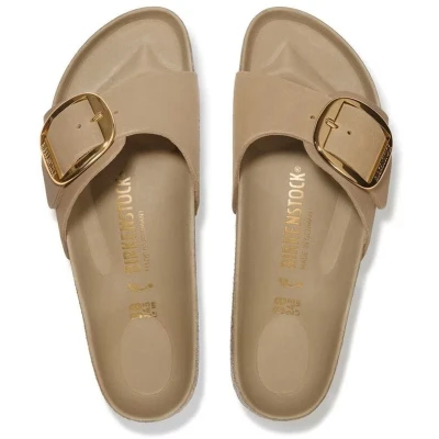 Afbeelding van Birkenstock Madrid Big Buckle Tabacco Brown Gevet Leder