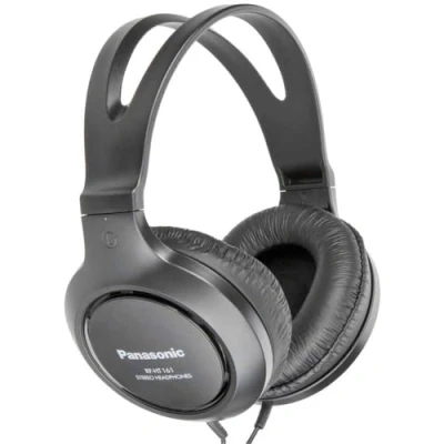 Image de Panasonic RP HT161E K Écouteurs circum aural filaire jack 3,5mm noir
