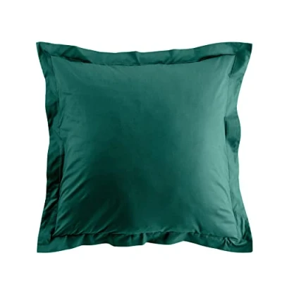 Afbeelding van douceur d&#039;intérieur, Biolina Smaragd Kussensloop (63 x 63 cm), 100% biologisch katoen