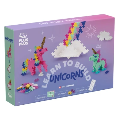 Afbeelding van Plus Learn to Build Unicorns Constructiespeelgoed Set Met Bouwstenen 275 Delige Bouwset Bouwspeelgoed Vanaf 5 Jaar