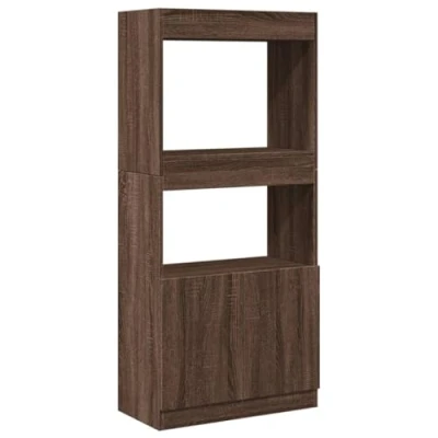 Image de vidaXL Buffet haut chêne marron 63x33x140 cm bois d&#039;ingénierie855112