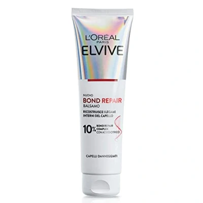 Afbeelding van L&#039;Oréal Paris Elvive Bond Repair Balsem, versterkend, voor beschadigd haar, herstelt de binnenste banden van het met citroenzuur, 150 ml
