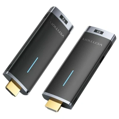 Afbeelding van Draadloze HDMI zender en ontvanger projector 2,4/5 GHz adapter voor videostreaming van pc naar monitor/projector/HDTV