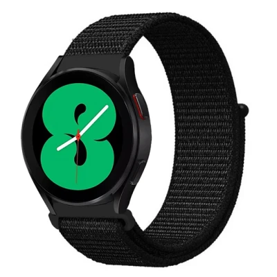 Afbeelding van Garmin Vivoactive 4 / 4L Sport Loop nylon bandje Zwart