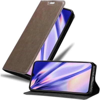 Afbeelding van Cadorabo Hoesje geschikt voor Xiaomi Mi 9 in KOFFIE BRUIN Beschermhoes met magnetische sluiting, standfunctie en kaartvakje Book Case Cover Etui