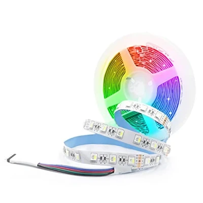 Afbeelding van Arotelicht RGBCW Led strip, 24V, 5M,5050SMD,RGBA＋koudwit,4 in 1,300leds, lichtketting, decoratieve verlichting, trappenlicht,binnenverlichting voor decoratie, party, keuken, Kerstmis