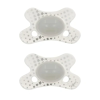 Afbeelding van Difrax Natural Fopspeen 0 tot 6 Maanden Glow in the Dark Speen 2 st.