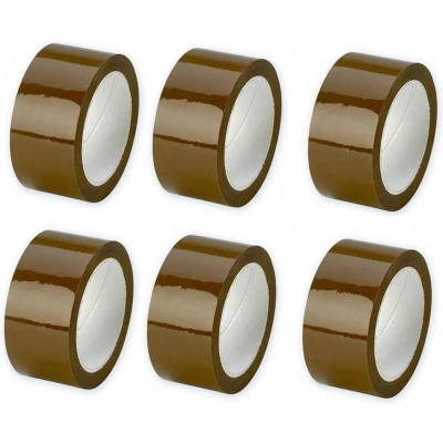 Afbeelding van Benson Verpakkingstape Dozentape 48 mm x 50 meter Bruin 6 stuks