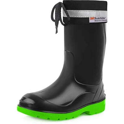 Afbeelding van Ladeheid LA KL 050 Kinder Regenlaarzen Rubber met Binnenschoen EVA Wasbare Zwart 26
