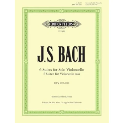 Image de Partitions classique EDITION PETERS BACH J. S. SUITEN FÜR CELLO TRANSCRIPTION POUR Alto