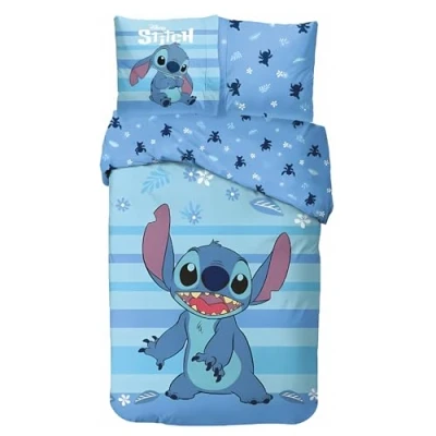 Afbeelding van Disney Lilo &amp; Stitch Dekbedovertrek 140x200 Cm Eenpersoons 100% Katoen Blauw