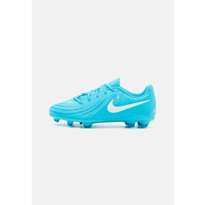 Afbeelding van Nike Performance JR Phantom GX II CLUB FG/MG Unisex Voetbalschoenen met kunststof noppen voor kinderen, Maat: 38.5, Blue fury/white