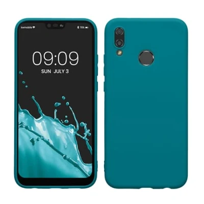 Afbeelding van kwmobile telefoonhoesje geschikt voor Huawei P20 Lite Hoesje smartphone Back cover in mat petrol
