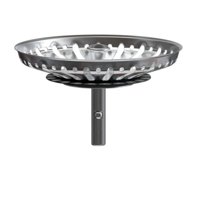 Afbeelding van Korfplug voor de keuken 84 mm Afvoerplug Afvoerstop Universeel Spoelbak zeef Ontstopper Gootsteen Plug 1 Stuk RVS