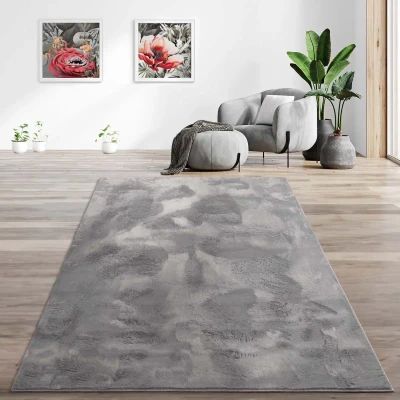 Afbeelding van Laagpolig Vloerkleed Svea Antraciet 200x290 Cm
