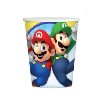 Afbeelding van Beker Super Mario 250 ml 8 stuks