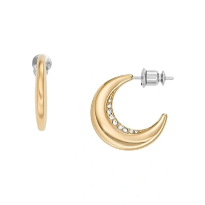 Afbeelding van Skagen ELIN Earring Oorbellen silvercoloured/goldcoloured, Dames, Maat: One Size, Silver coloured/gold coloured