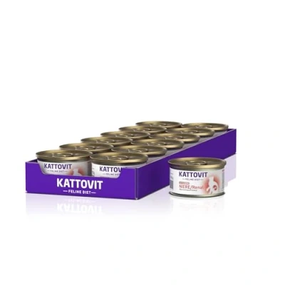Afbeelding van 12x85g Nieren/Renal Lam Kattovit Kattenvoer