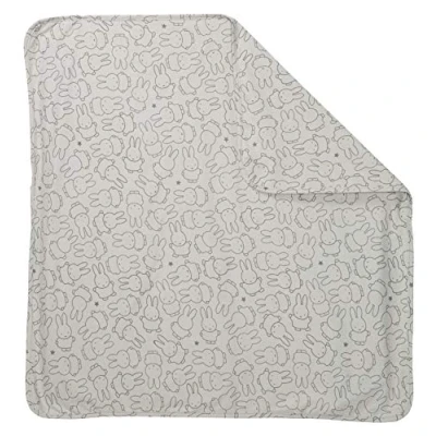 Afbeelding van roba Miffy® Babydeken, ultrazacht, 80 x cm, pluizige fleece kant + zijde 100% katoen, motief haas, uniseks
