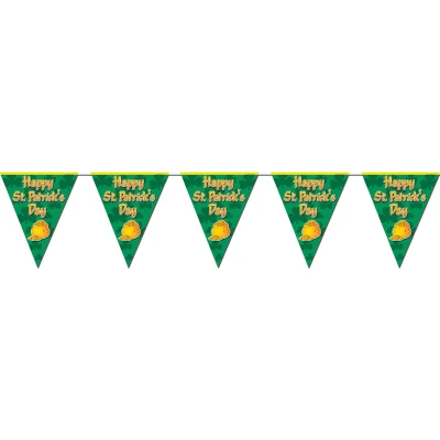 Afbeelding van Vlaggen slinger Happy St. Patricks day