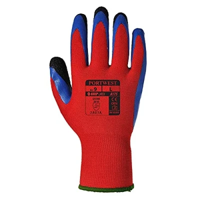Afbeelding van Portwest A175 Duo Flex handschoen, normaal, maat L, rood/blauw