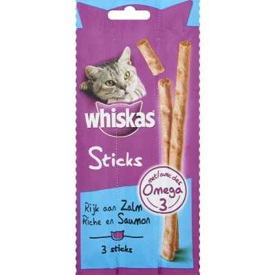 Afbeelding van Whiskas Sticks Rund Kattensnack 3 st.