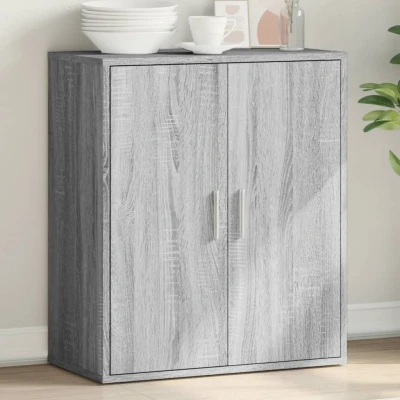 Afbeelding van Dressoir 79x38x80 cm bewerkt hout grijs sonoma