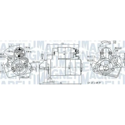 Afbeelding van Magneti Marelli Starter 063721332010