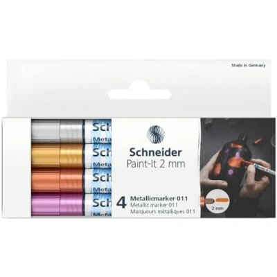 Afbeelding van Schneider metallic marker Paint it 011 2mm 4 stuks S ML01111501