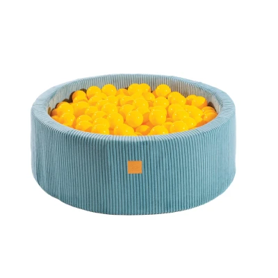Afbeelding van Moderne Stijlvolle Turquoise Ballenbak Ballenbakje België Geel