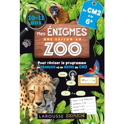 Afbeelding van UNE SAISON AU ZOO ENIGMES DU CM2 A LA 6E