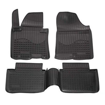 Afbeelding van J&amp;J AUTOMOTIVE 3D rubberen vloermatten compatibel met I30 2012 2017, individuele pasvorm ca. 4 5 cm hoge rand, alle seizoenen, stuks, premium kwaliteit