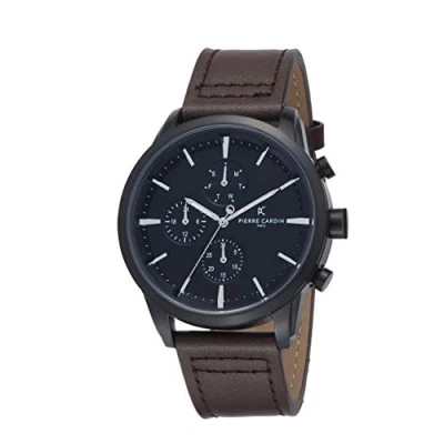 Afbeelding van Pierre Cardin La Gloire Champeret PC902741F103 Horloge Leer Bruin Ø 45 mm