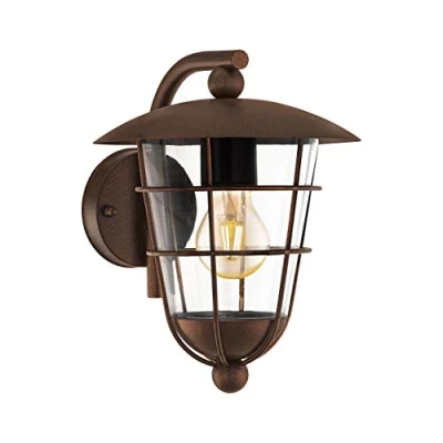 Afbeelding van EGLO Vintage Pulfero 1 Buitenverlichting Wandlamp Lichts Bruin