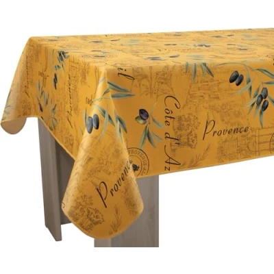 Afbeelding van Le linge de Jules Tafelkleed, vuilafstotend, Provence, geel, rechthoekig, 150 x 240 cm