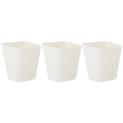 Afbeelding van Ikea New SUNNERSTA Set van 3 containers, wit