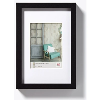 Image de Walther Design Stockholm Cadre, Bois, Noir, 23 x 3 33 cm