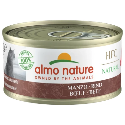 Afbeelding van Almo Nature Hfc Cat Natural Blik 70 g Kattenvoer Rund