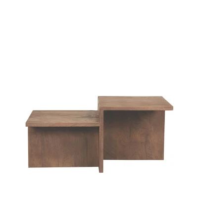 Afbeelding van Skip salontafel espresso mangohout