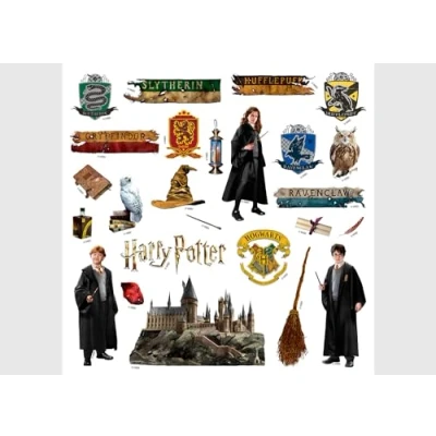 Afbeelding van ADKS 3838 Muursticker kinderkamer Harry Potter Hogwarts Decoratie voor meisjes 30 x cm