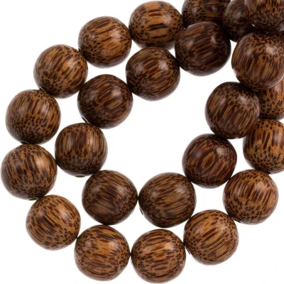 Afbeelding van Houten Kralen (20 mm) Palmwood (21 stuks)